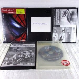 Lot of 5 PS2 PlayStation 2 Games - 3 Blockbuster Cases - Disc Only Matrix Sims